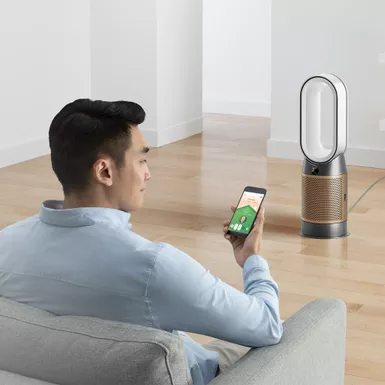 Dyson - Purifier Hot + Cool Formaldehyde - HP09 - Smart Tower Air Purifier, Heater And Fan - White/Gold 17 Dyson - Purifier Hot + Cool Formaldehyde - HP09 - Smart Tower Air Purifier, Heater And Fan - White/Gold - Image 15