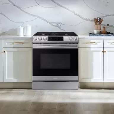 Samsung - 6.0 Cu. Ft. Front Control Slide-In Gas Convection Range With Air Fry & Wi-Fi, Fingerprint Resistant - Stainless Steel 14 Samsung - 6.0 Cu. Ft. Front Control Slide-In Gas Convection Range With Air Fry & Wi-Fi, Fingerprint Resistant - Stainless Steel - Image 12