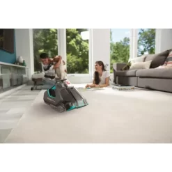 BISSELL - Pet Stain Eraser PowerBrush Plus Cordless Portable Carpet Cleaner - Titanium And Electric Blue -Appliance Shop 7cacdf5a 0d7c 4657 add4 ccebdc8624b5