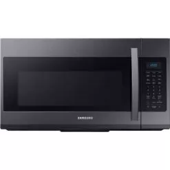 Samsung 1.9 Cu. Ft. Fingerprint Resistant Black Stainless Steel Over-The-Range Microwave With Sensor Cooking