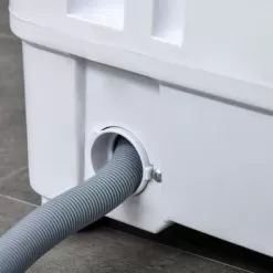 HOMCOM 2-In-1 Washing Machine And Spin Dryer, Automatic Portable Washer With Wheels, 10 Lb. Capacity - 18" X 18.5" X 32.75" - 18" X 18.5" X 32.75" - White -Appliance Shop 7e535597 e88f 455f b97a 1b73bed48013