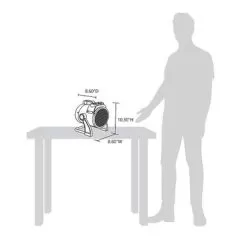 NewAir - 160 Sq. Ft. Portable Ceramic Electric Heater With Adjustable Tilt Head - Gray -Appliance Shop 7f784662 d0b4 5e9d 8759 e087139c940c