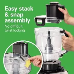 Hamilton Beach Stack & Snap 14 Cup Duo Food Processor - Black -Appliance Shop 7fdb41bd 7a68 4542 8763 99a03f31e230