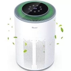 Air Purifier, Air Cleaner With Air Quality Monitoring - White