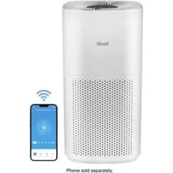 Levoit - PlasmaPro 600S Smart 635 Sq. Ft True HEPA Air Purifier - White