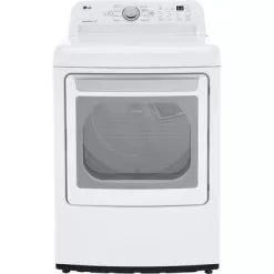 LG 7.3 Cu. Ft. Ultra Large Capacity Electric Dryer With Sensor Dry Technology - White - White