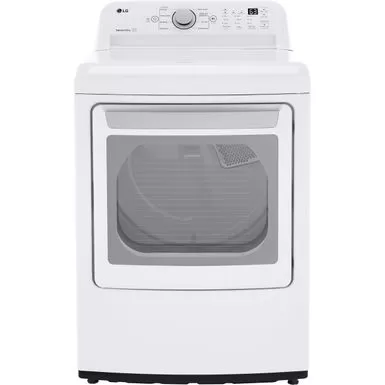 LG 7.3 Cu. Ft. Ultra Large Capacity Electric Dryer With Sensor Dry Technology - White - White 3 LG 7.3 Cu. Ft. Ultra Large Capacity Electric Dryer With Sensor Dry Technology - White - White