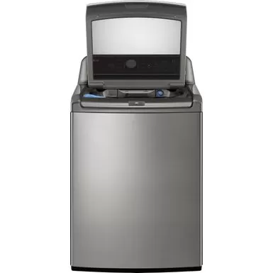 LG - 5.3 Cu. Ft. High-Efficiency Smart Top Load Washer With 4-Way Agitator And TurboWash3D - Graphite Steel 6 LG - 5.3 Cu. Ft. High-Efficiency Smart Top Load Washer With 4-Way Agitator And TurboWash3D - Graphite Steel - Image 4