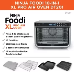 Ninja - Foodi 10-in-1 XL Pro Air Fry Oven, Dehydrate, Reheat - Stainless Steel 30 Ninja - Foodi 10-in-1 XL Pro Air Fry Oven, Dehydrate, Reheat - Stainless Steel -Appliance Shop 82af82c6 f556 467a a999 f293a49c5dd4