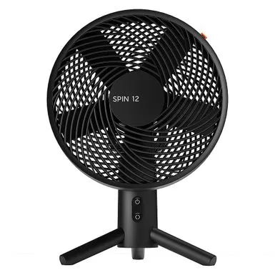 Sharper Image - SPIN 12 Oscillating Table Fan With Remote - Black 5 Sharper Image - SPIN 12 Oscillating Table Fan With Remote - Black - Image 3