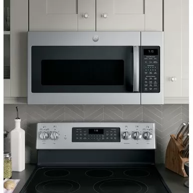 GE - 1.9 Cu. Ft. Over-the-Range Microwave With Sensor Cooking - Stainless Steel 4 GE - 1.9 Cu. Ft. Over-the-Range Microwave With Sensor Cooking - Stainless Steel - Image 2