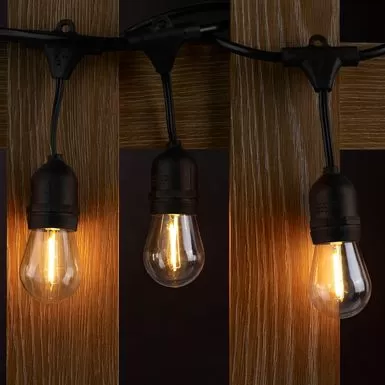 Insignia™ - 24 Ft. Outdoor String Lights - White 11 Insignia™ - 24 Ft. Outdoor String Lights - White - Image 9