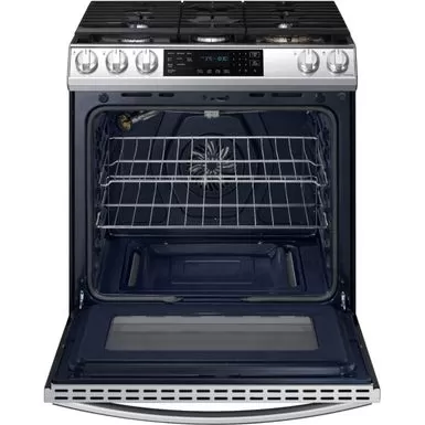 Samsung - 6.0 Cu. Ft. Front Control Slide-In Gas Convection Range With Air Fry & Wi-Fi, Fingerprint Resistant - Stainless Steel 20 Samsung - 6.0 Cu. Ft. Front Control Slide-In Gas Convection Range With Air Fry & Wi-Fi, Fingerprint Resistant - Stainless Steel - Image 18