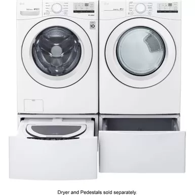 LG - 4.5 Cu. Ft. High Efficiency Stackable Front-Load Washer With 6Motion Technology - White 14 LG - 4.5 Cu. Ft. High Efficiency Stackable Front-Load Washer With 6Motion Technology - White - Image 12