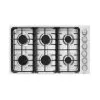 36-in Built-in Gas Cooktop With 6 Sealed Burners In Stainless Steel - LPG Convertible - 18,000-BTUs Power Burner - Silver -Appliance Shop 8554078b a63b 45e8 a7b1 0854d2fabacc