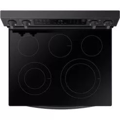 Samsung 6.3-Cu. Ft. Smart Freestanding Electric Range With No-Preheat Air Fry And Convection, Brushed Black -Appliance Shop 861f7e16 00c9 4d04 9414 a31f80af7964