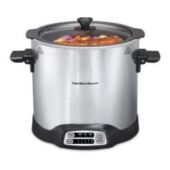 Hamilton Beach - 10qt Sear & Cook Stockpot Slow Cooker Silver