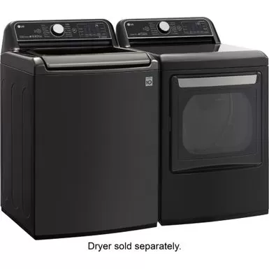 LG - 5.5 Cu. Ft. High-Efficiency Smart Top Load Washer With Steam And TurboWash3D Technology - Black Steel 9 LG - 5.5 Cu. Ft. High-Efficiency Smart Top Load Washer With Steam And TurboWash3D Technology - Black Steel - Image 7