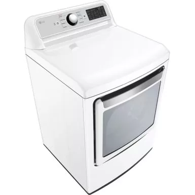 LG - 7.3 Cu. Ft. Smart Electric Dryer With EasyLoad Door - White 4 LG - 7.3 Cu. Ft. Smart Electric Dryer With EasyLoad Door - White - Image 2