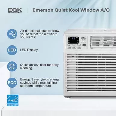 Emerson Quiet Kool - 350 Sq. Ft. Window Air Conditioner - White 4 Emerson Quiet Kool - 350 Sq. Ft. Window Air Conditioner - White - Image 2