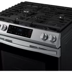 Samsung - 6.0 Cu. Ft. Front Control Slide-in Gas Range With Wi-Fi, Fingerprint Resistant - Stainless Steel -Appliance Shop 893595f5 ebe3 49ba b15b af2ad118aa2c
