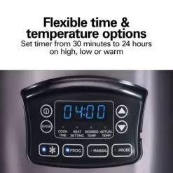 Hamilton Beach 6 Quart Programmable Defrost Slow Cooker With Temperature Probe - Silver -Appliance Shop 897b3c35 43d7 47da 85b2 0332de5d8ec1