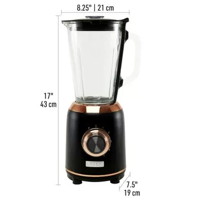 Haden Heritage 56 Ounce 5-Speed Retro Blender With Glass Jar - Black / Copper 12 Haden Heritage 56 Ounce 5-Speed Retro Blender With Glass Jar - Black / Copper - Image 10