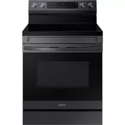Samsung 6.3-Cu. Ft. Smart Freestanding Electric Range With No-Preheat Air Fry And Convection, Brushed Black -Appliance Shop 8a55541a a76d 4fa3 89b4 cd6632202ea7
