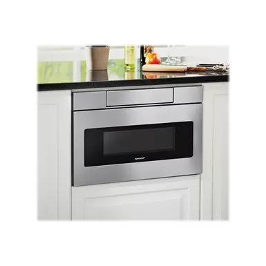 Sharp - 1.2 Cu. Ft. Built-In Microwave Drawer - Stainless Steel 4 Sharp - 1.2 Cu. Ft. Built-In Microwave Drawer - Stainless Steel - Image 2
