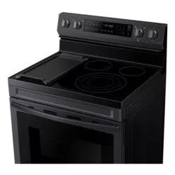 Samsung 6.3-Cu. Ft. Smart Freestanding Electric Range With No-Preheat Air Fry, Convection+ And Griddle, Brushed Black -Appliance Shop 8ba803e8 375e 4fb6 af05 76714a8c4271