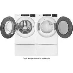 Whirlpool - 4.5 Cu. Ft. High-Efficiency Stackable Front Load Washer With Steam And Tumble Fresh - White -Appliance Shop 8bf73ac5 7d80 5080 b992 5daa90a6451b