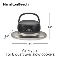 Hamilton Beach Air Fry Lid For 6 Quart Oval Slow Cookers - Black -Appliance Shop 8bf9fa40 8193 4513 9919 17dc94798029