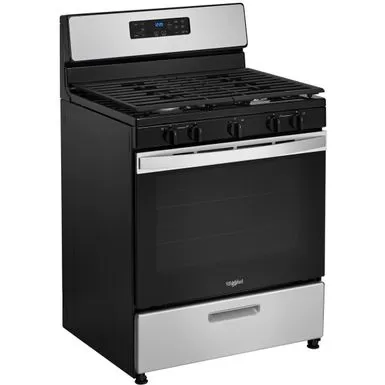 Whirlpool - 5.1 Cu. Ft. Freestanding Gas Range With Edge To Edge Cooktop - Stainless Steel 5 Whirlpool - 5.1 Cu. Ft. Freestanding Gas Range With Edge To Edge Cooktop - Stainless Steel - Image 3
