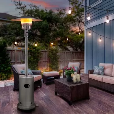 Insignia™ - Standing Patio Heater - Stainless Steel 4 Insignia™ - Standing Patio Heater - Stainless Steel - Image 2