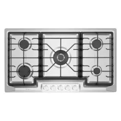 Built-in 36" Gas Cooktop - 5 Sealed Burners Cook Tops In Stainless Steel - 36" -Appliance Shop 8dead00a 3a2a 4d5a 895d 7a437f4a91cf