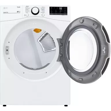 LG 7.4-Cu. Ft. Front Load Electric Dryer With Built-In Intelligence, White 5 LG 7.4-Cu. Ft. Front Load Electric Dryer With Built-In Intelligence, White - Image 3