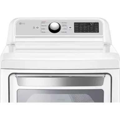 LG DLE7400W /7.3 Cu.ft. Rear Control White Dryer With EasyLoad Door 7 LG DLE7400W /7.3 Cu.ft. Rear Control White Dryer With EasyLoad Door - Image 5