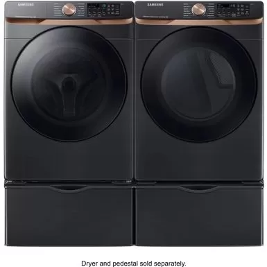 Samsung - 5.0 Cu. Ft. Extra Large Capacity Smart Front Load Washer With Super Speed Wash And Steam - Brushed Black 7 Samsung - 5.0 Cu. Ft. Extra Large Capacity Smart Front Load Washer With Super Speed Wash And Steam - Brushed Black - Image 5