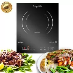 MegaChef Portable Induction Cooktop Burner With Digital Control Panel - Black -Appliance Shop 8fb1f6d6 777d 423a a626 823e066f69d6