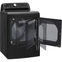 LG - 7.3 Cu. Ft. Smart Electric Dryer With Steam And Sensor Dry - Black Steel -Appliance Shop 9029ff0a 1916 5b6b bf2e 29a24f2a74fb