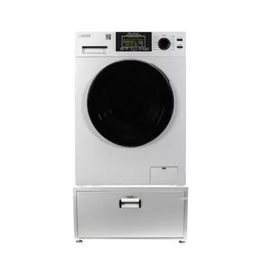 Equator 18lbs. Combination Washer Dryer-Sanitize, Allergen, Winterize, Vented/Ventless Dry & Laundry Pedestal With Drawer - White/Black 4 Equator 18lbs. Combination Washer Dryer-Sanitize, Allergen, Winterize, Vented/Ventless Dry & Laundry Pedestal With Drawer - White/Black - Image 2