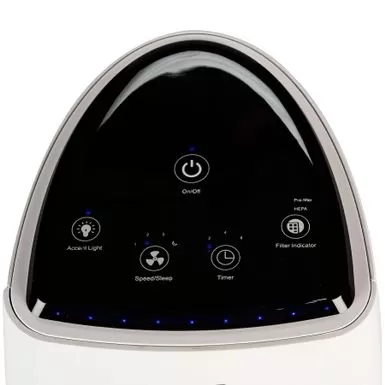 LivePure Sierra Series Digital Tall Tower Air Purifier With Permanent Filtration - White 5 LivePure Sierra Series Digital Tall Tower Air Purifier With Permanent Filtration - White - Image 3