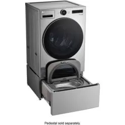 LG - 4.5 Cu. Ft. High-Efficiency Smart Front Load Washer With Steam And TurboWash 360 - Graphite Steel -Appliance Shop 90cf9667 3655 540f a2ba 2d5b15b1e329