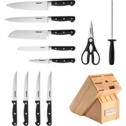 Cuisinart - Classic 12PC Triple Rivet Cutler Block Set - Black