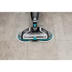 BISSELL - SpinWave Cordless Powered Mop - Titanium/Electric Blue -Appliance Shop 918559fb bad7 462e b2d8 5b4940ef0706