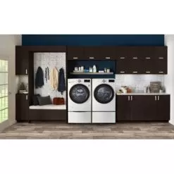 LG - 7.4 Cu. Ft. Stackable Smart Gas Dryer With Steam And Built-In Intelligence - White -Appliance Shop 9216eb61 a102 5fd3 a62f f6642b0bdf87