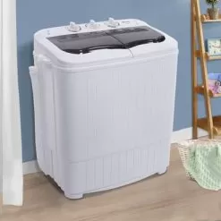 Compact Twin Tub Semi-automatic Washing Machine - Grey -Appliance Shop 92417e8d 8e0d 4d5f 8366 a7004286d91c