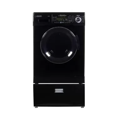 Equator Compact 13 Lbs Combination Washer Dryer Vented/Ventless Dry + Laundry Pedestal With Drawer - Black 3 Equator Compact 13 Lbs Combination Washer Dryer Vented/Ventless Dry + Laundry Pedestal With Drawer - Black