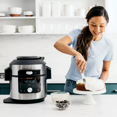 Ninja - Foodi 14-in-1 8qt. XL Pressure Cooker & Steam Fryer With SmartLid - Stainless/Black 21 Ninja - Foodi 14-in-1 8qt. XL Pressure Cooker & Steam Fryer With SmartLid - Stainless/Black - Image 19