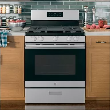 GE - 5.0 Cu. Ft. Freestanding Gas Range - Stainless Steel 12 GE - 5.0 Cu. Ft. Freestanding Gas Range - Stainless Steel - Image 10